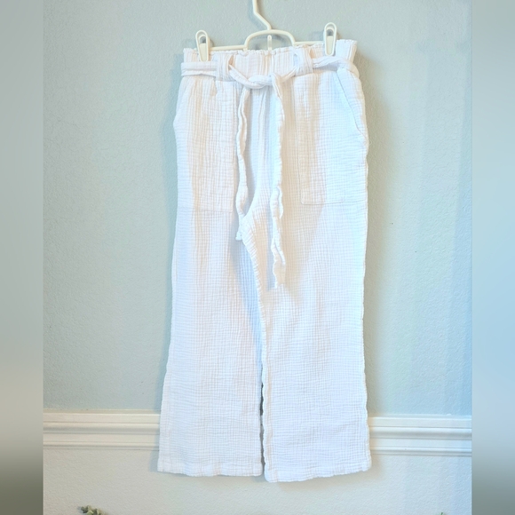 Sincerly Jules Pants - Sincerely Jules White Textured Pants